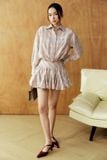 Đầm Ngắn The Checked Shirt Neck