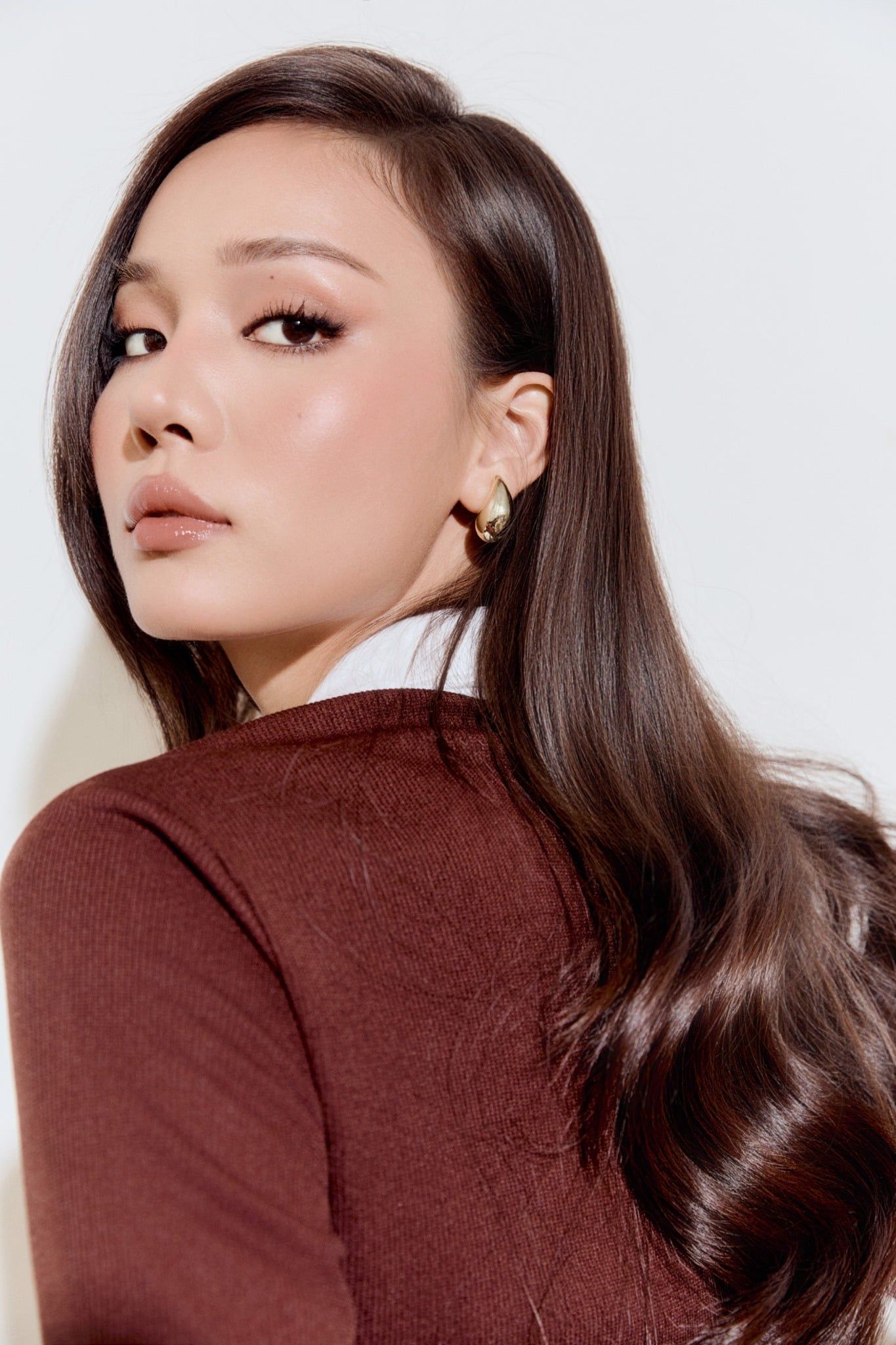 Áo Calm Ivory Collar Ribbed