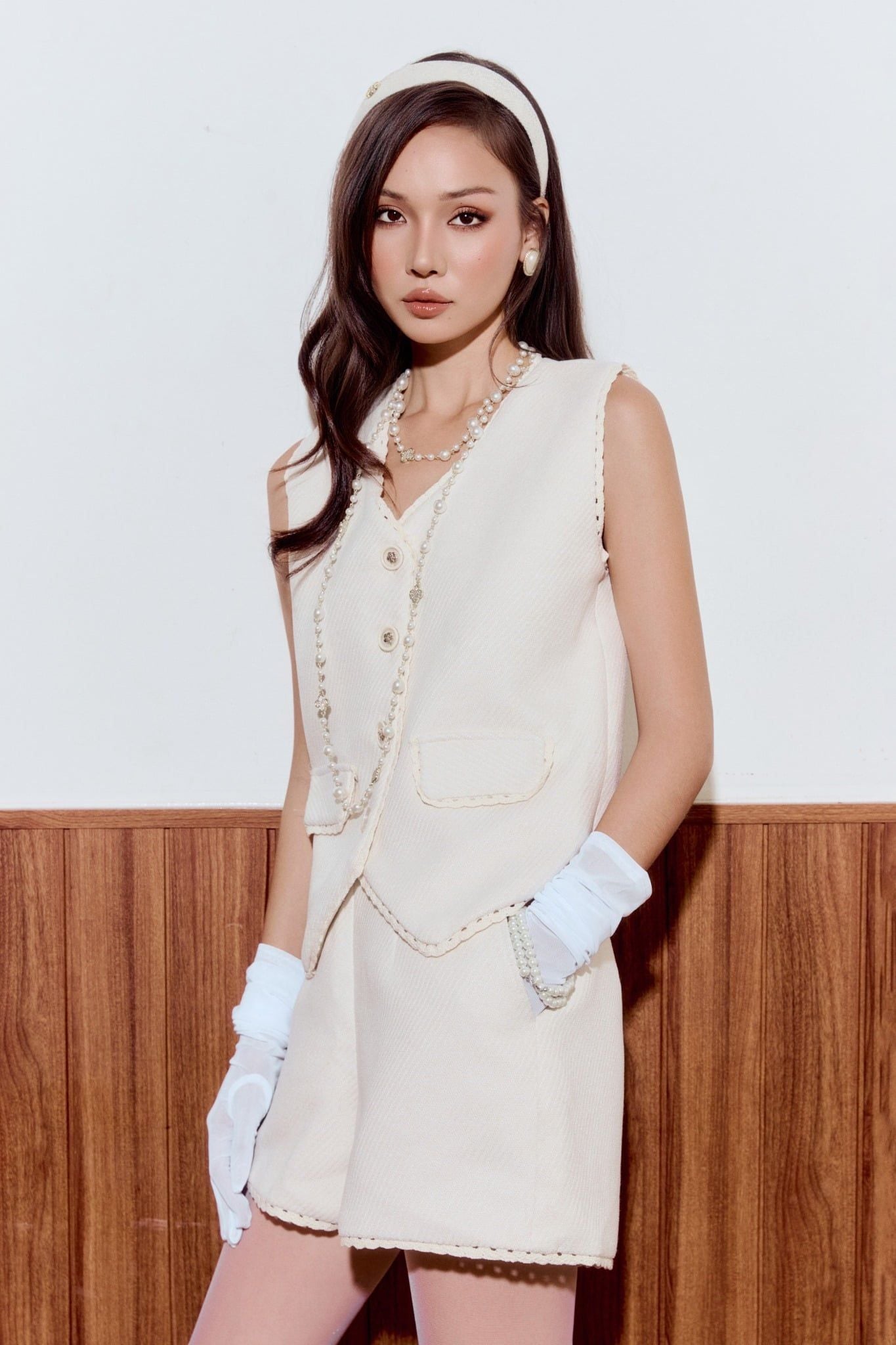 Áo Classic Braided Edge Vest