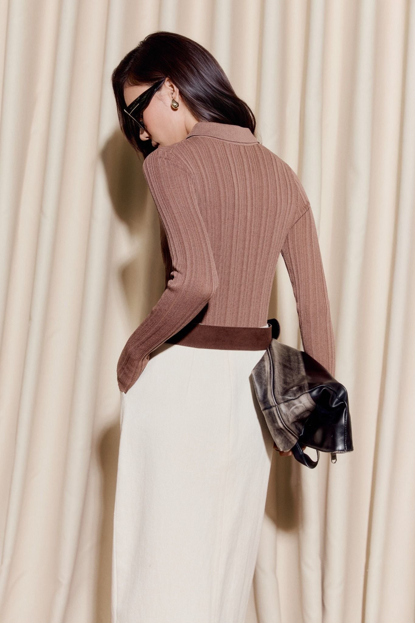 Áo Tay Dài Knit Basic