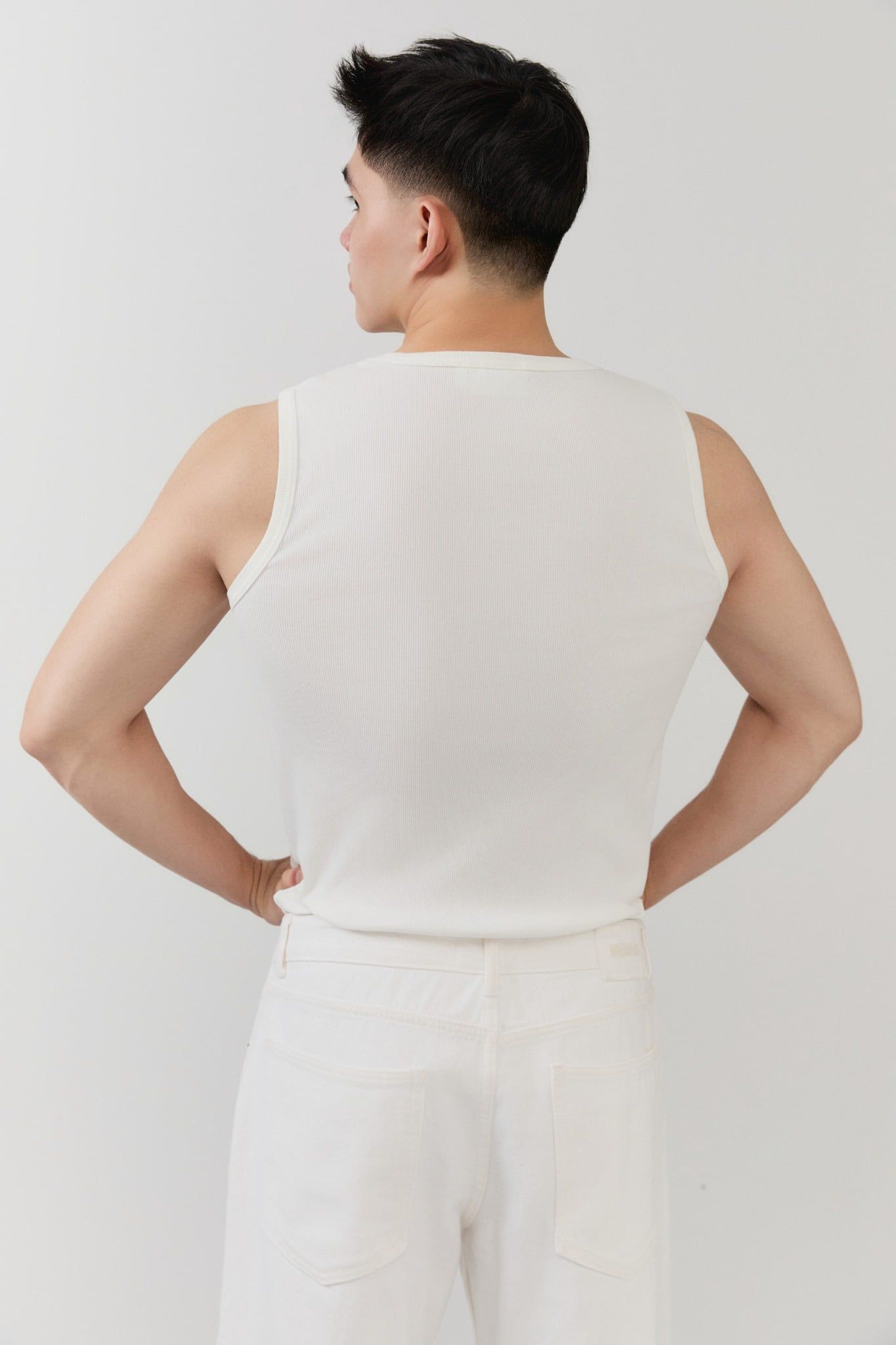 Áo Tanktop Slimfit Cord Sideword