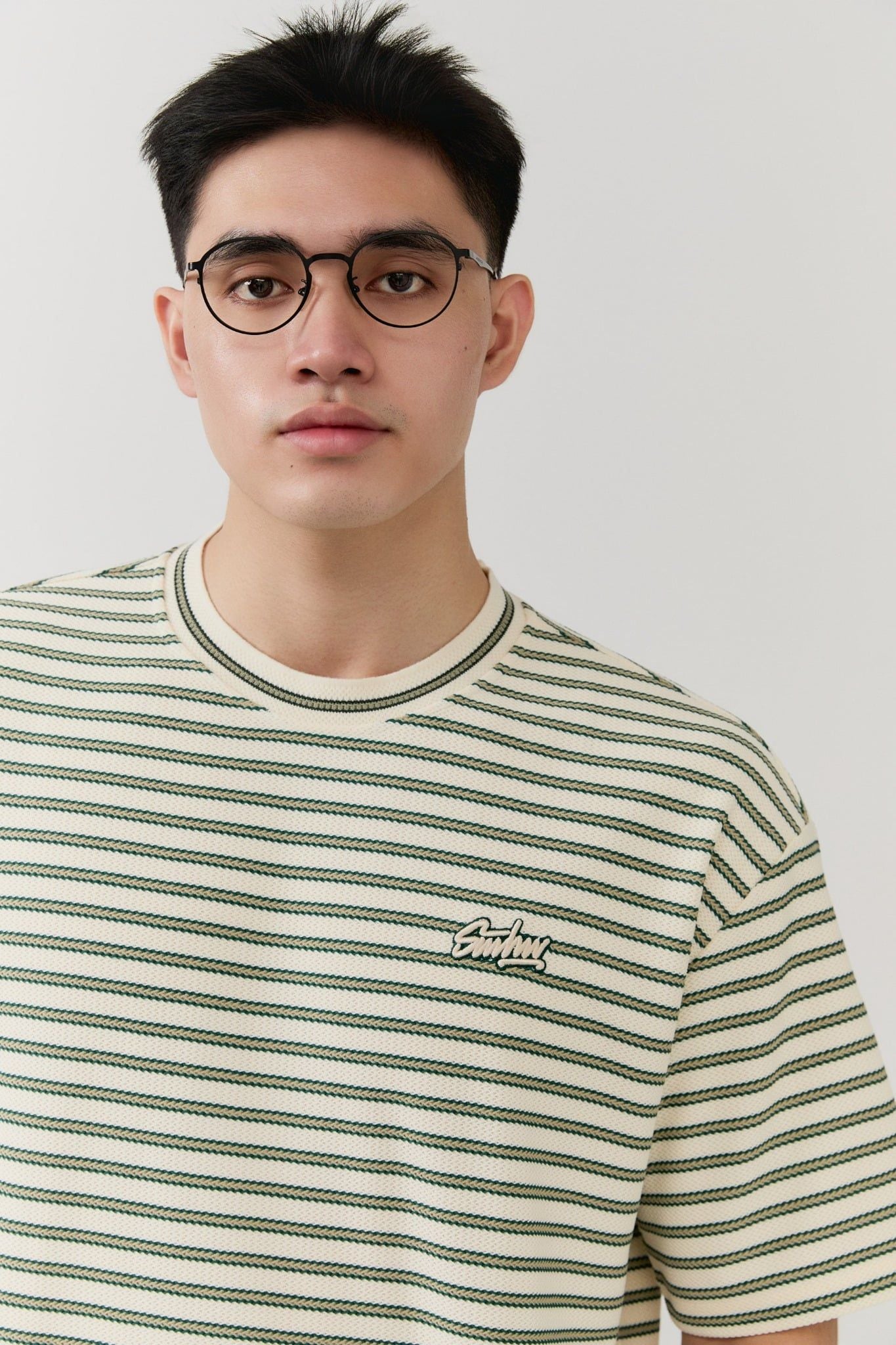 Áo Thun Boxy Summer Stripes