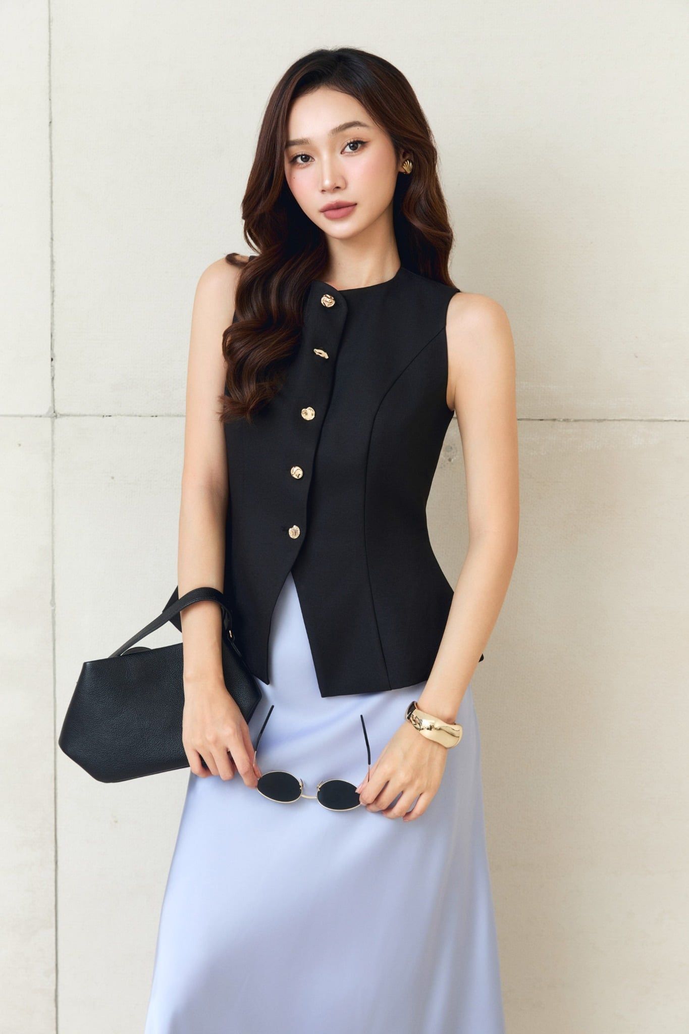 Áo Workwear Sleeveless Circleneck