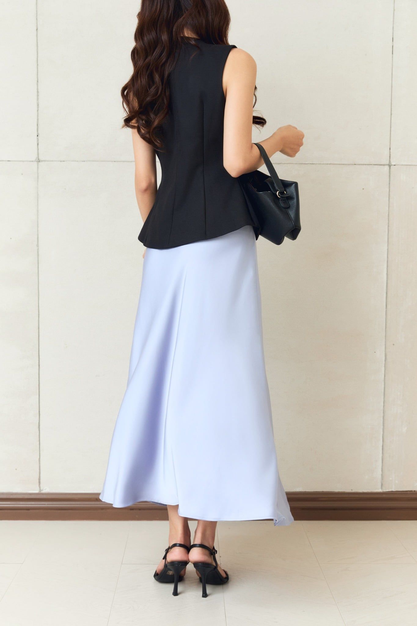 Chân Váy Dài Mermaid Black White