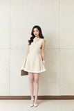 Đầm Ngắn Sleeveless Pleated Hem Detail