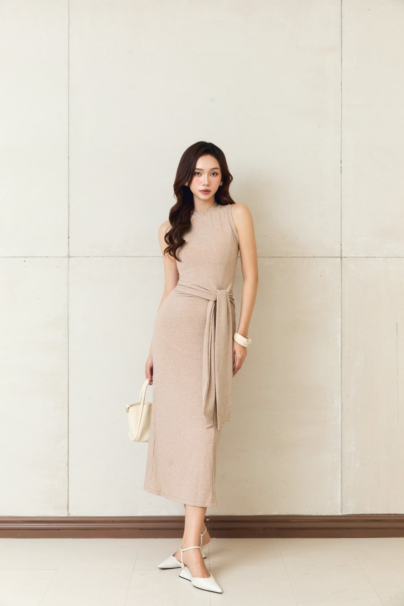  Đầm Dài Lune Wrap Column 