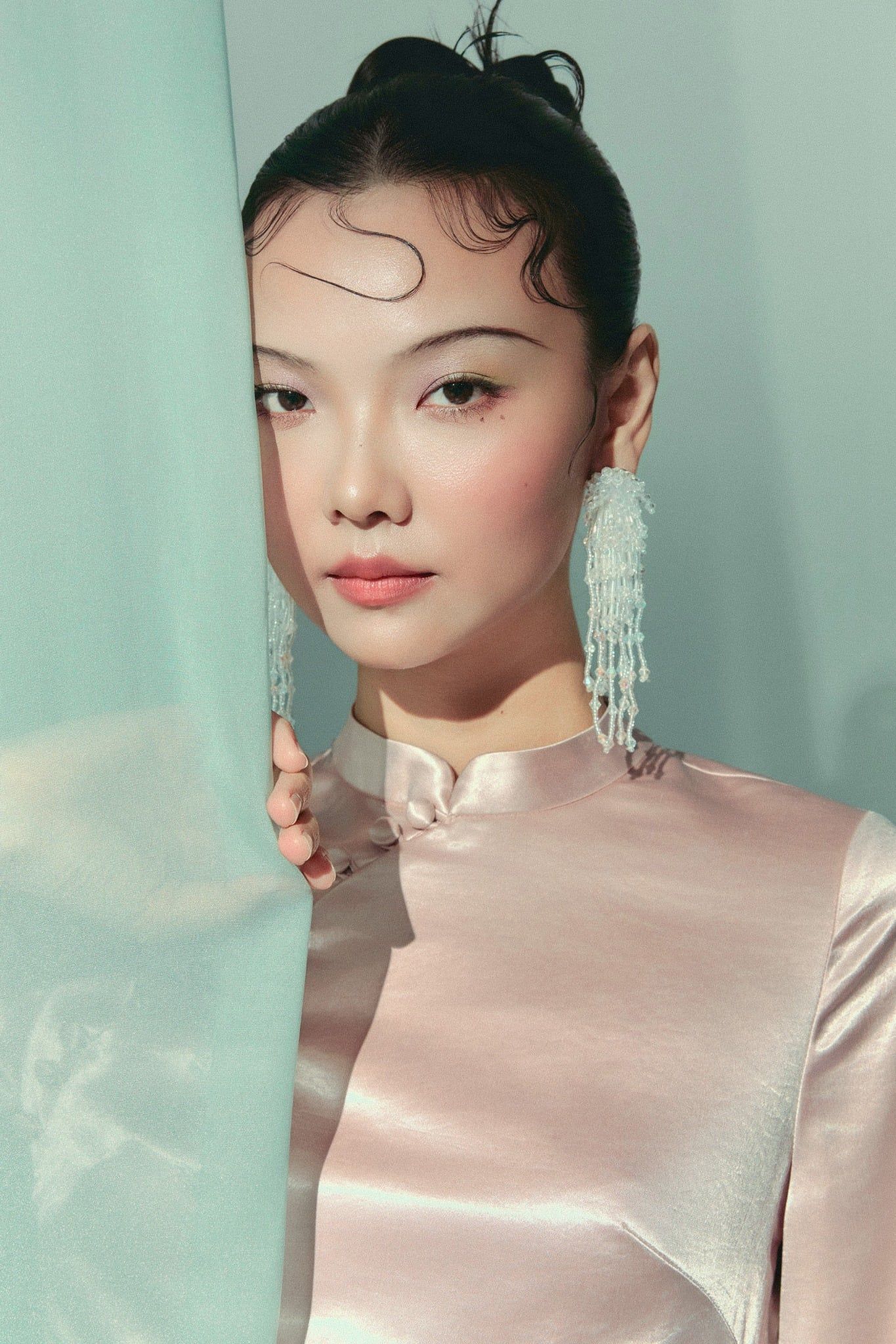 Áo Dài Tay Lửng Thục Nghi