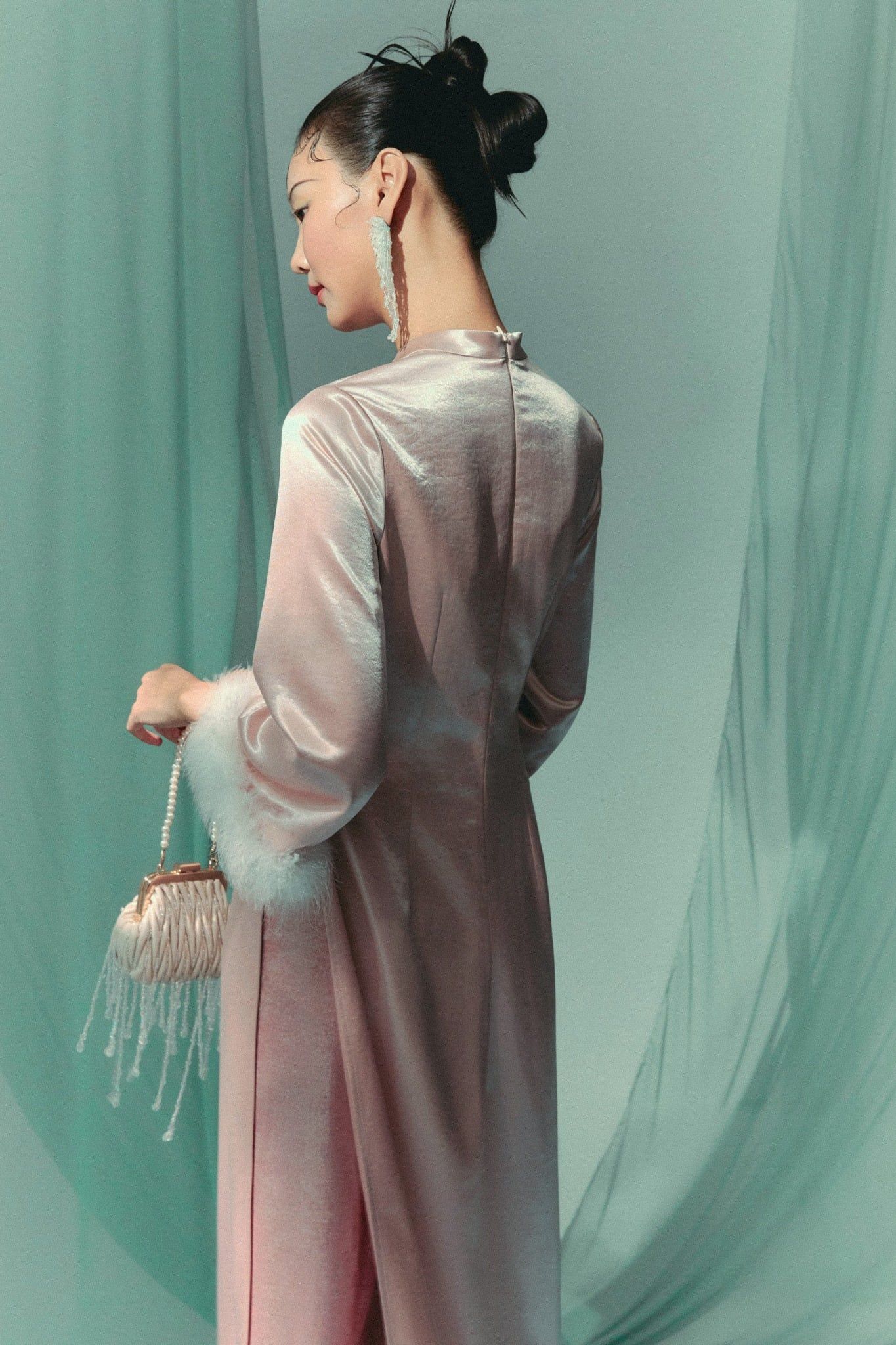 Áo Dài Tay Lửng Thục Nghi