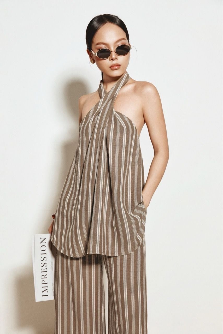 Set Đồ Nữ Alice Stripe Pants