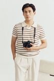 Áo Polo Regular Dệt Kim Stripe