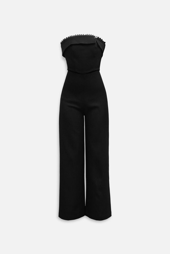  Jumpsuit Strapless Gentle Wide Leg 