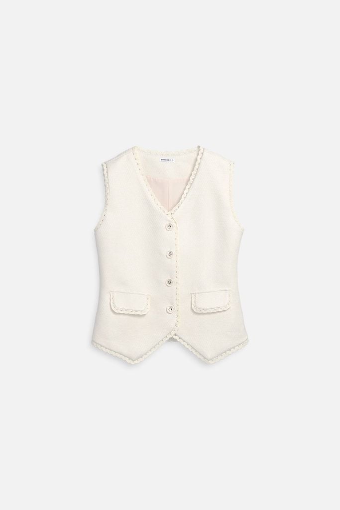  Áo Classic Braided Edge Vest 