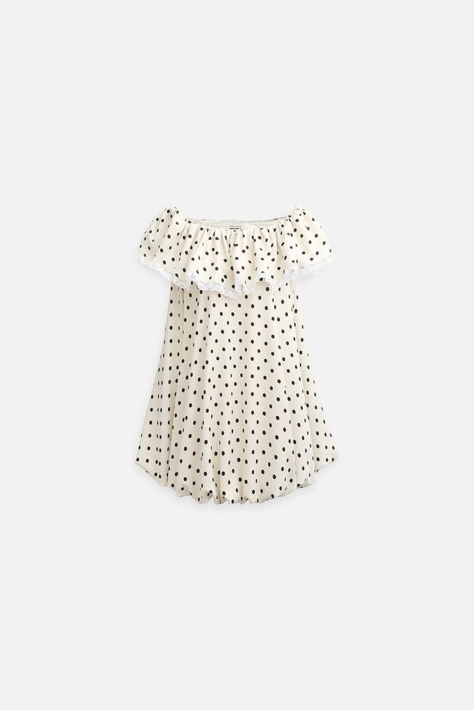  Đầm Ngắn Polka Bloom Romper 