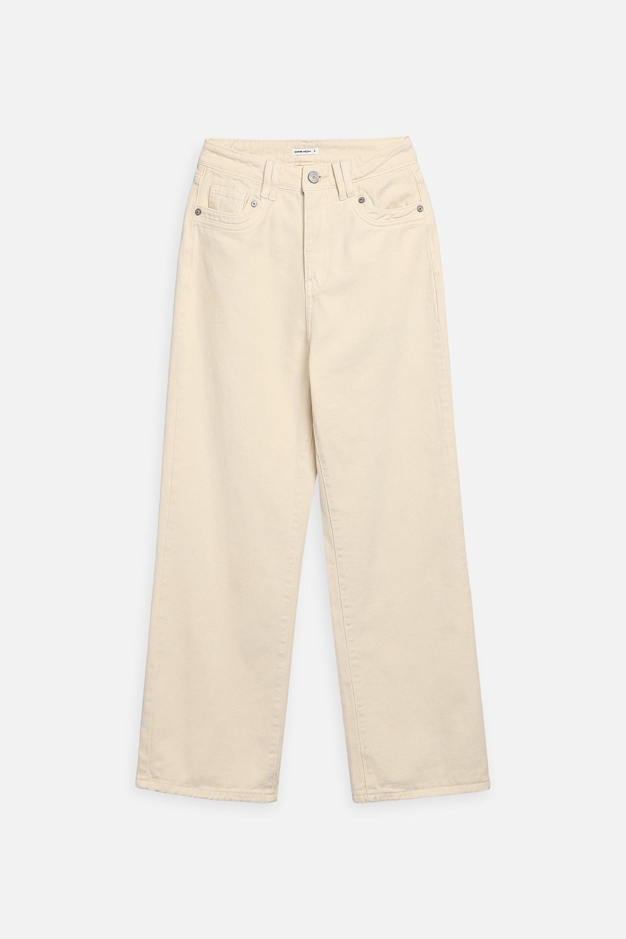 Quần Jean Straight White Basic