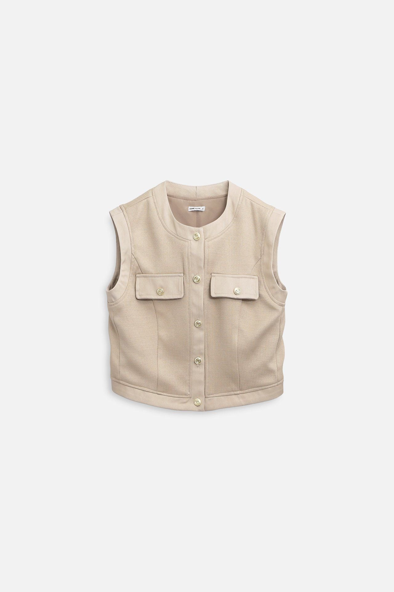 Áo Square Sleeveless Pocket