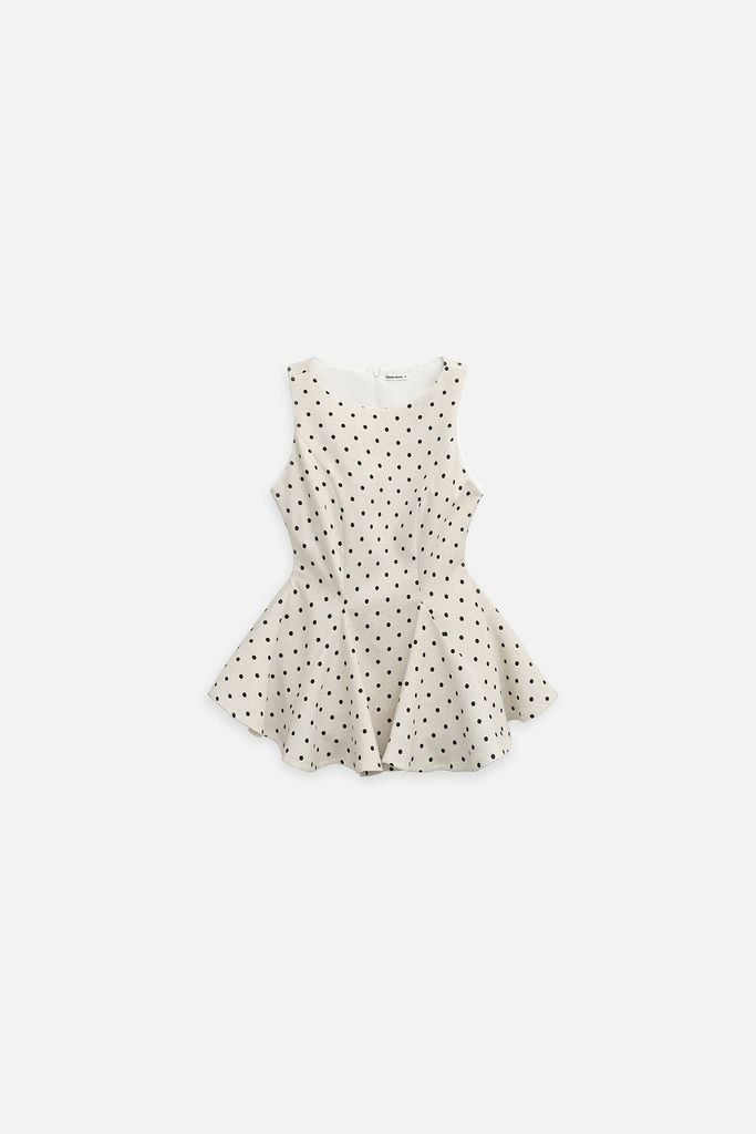  Áo Dotty Peplum Top 
