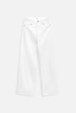 Quần Jean Straight White Basic