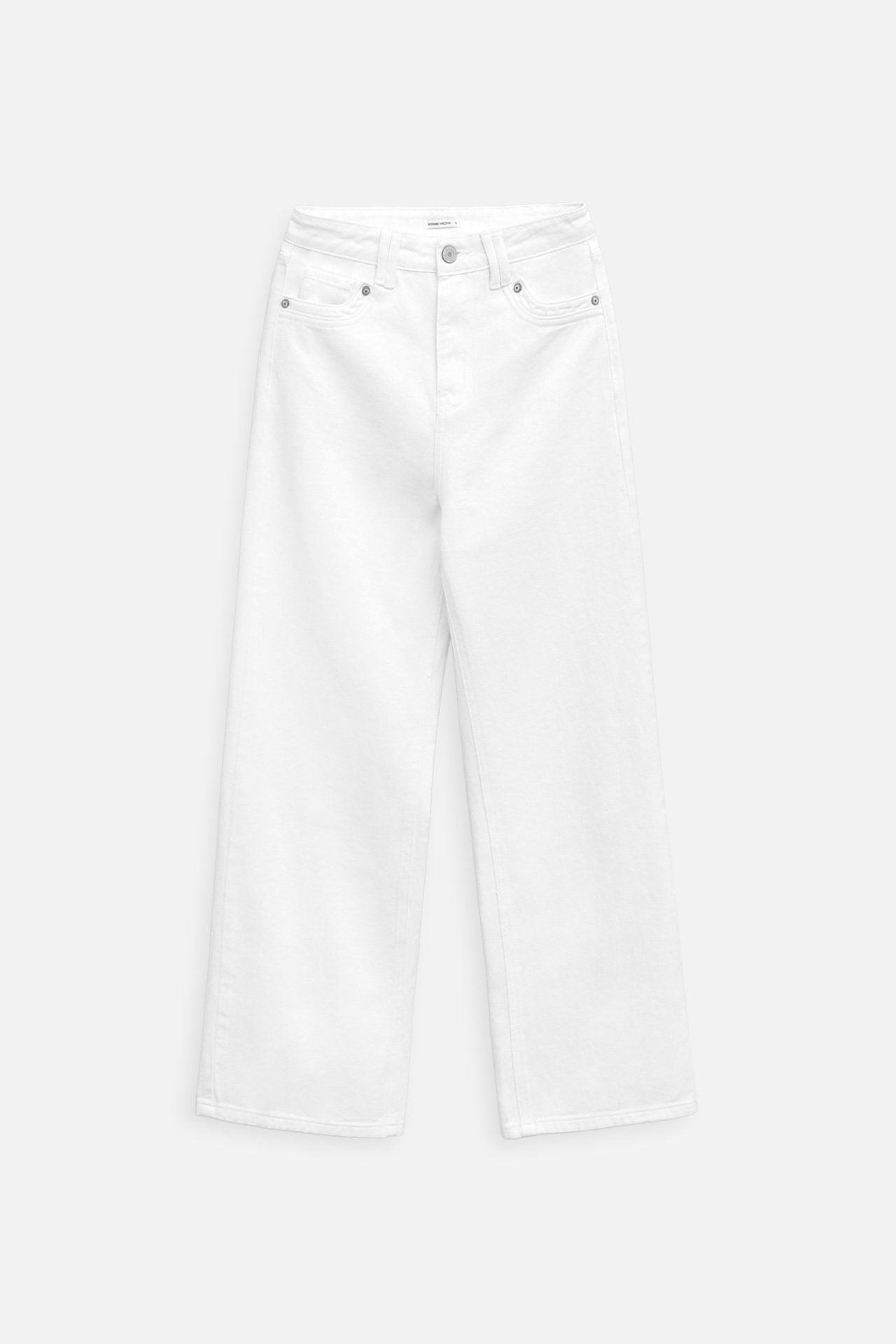 Quần Jean Straight White Basic