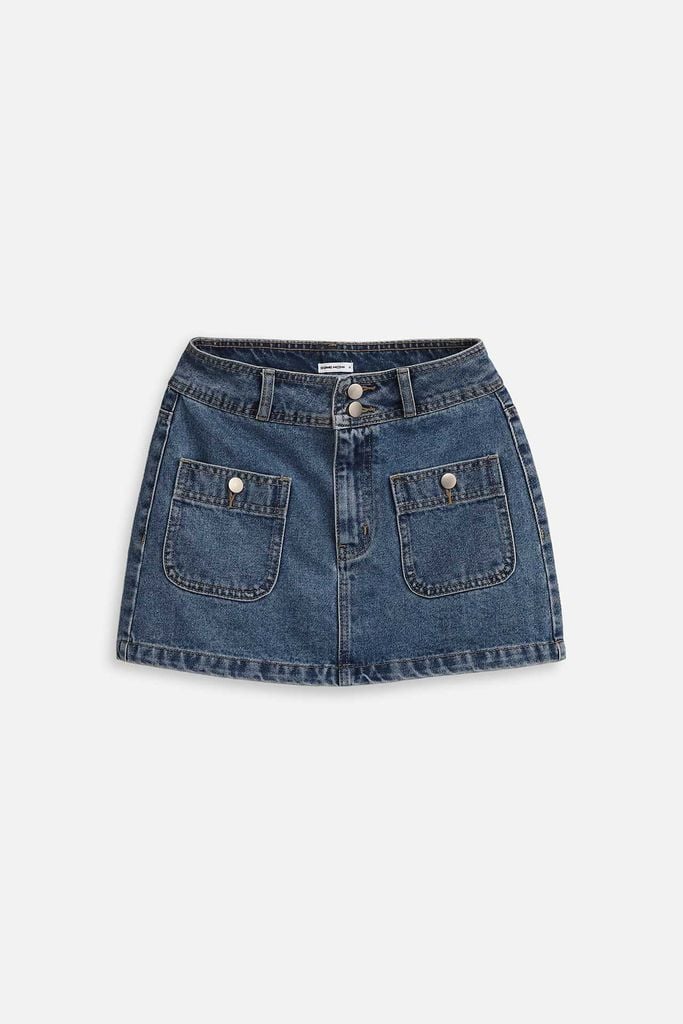  Chân Váy Ngắn Denim 2 Pockets 