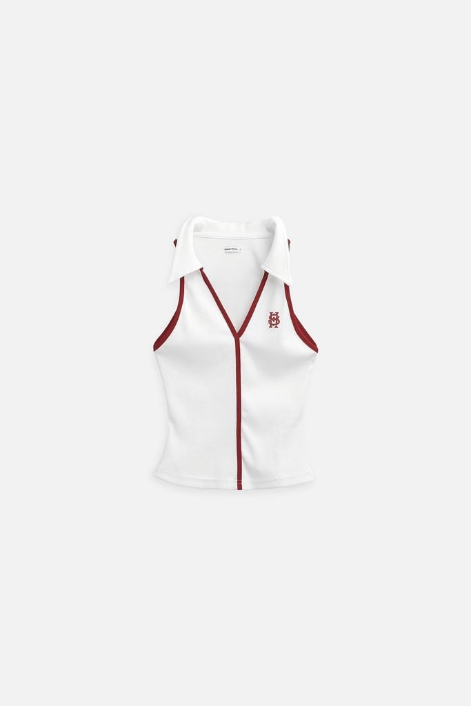  Áo Sporty Zip Collar 