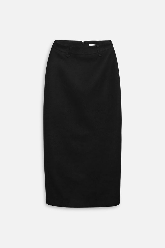  Chân Váy Column Basic Black White 