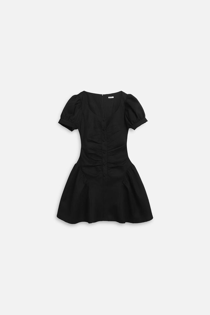  Đầm Ngắn Tay Bí Blossom 