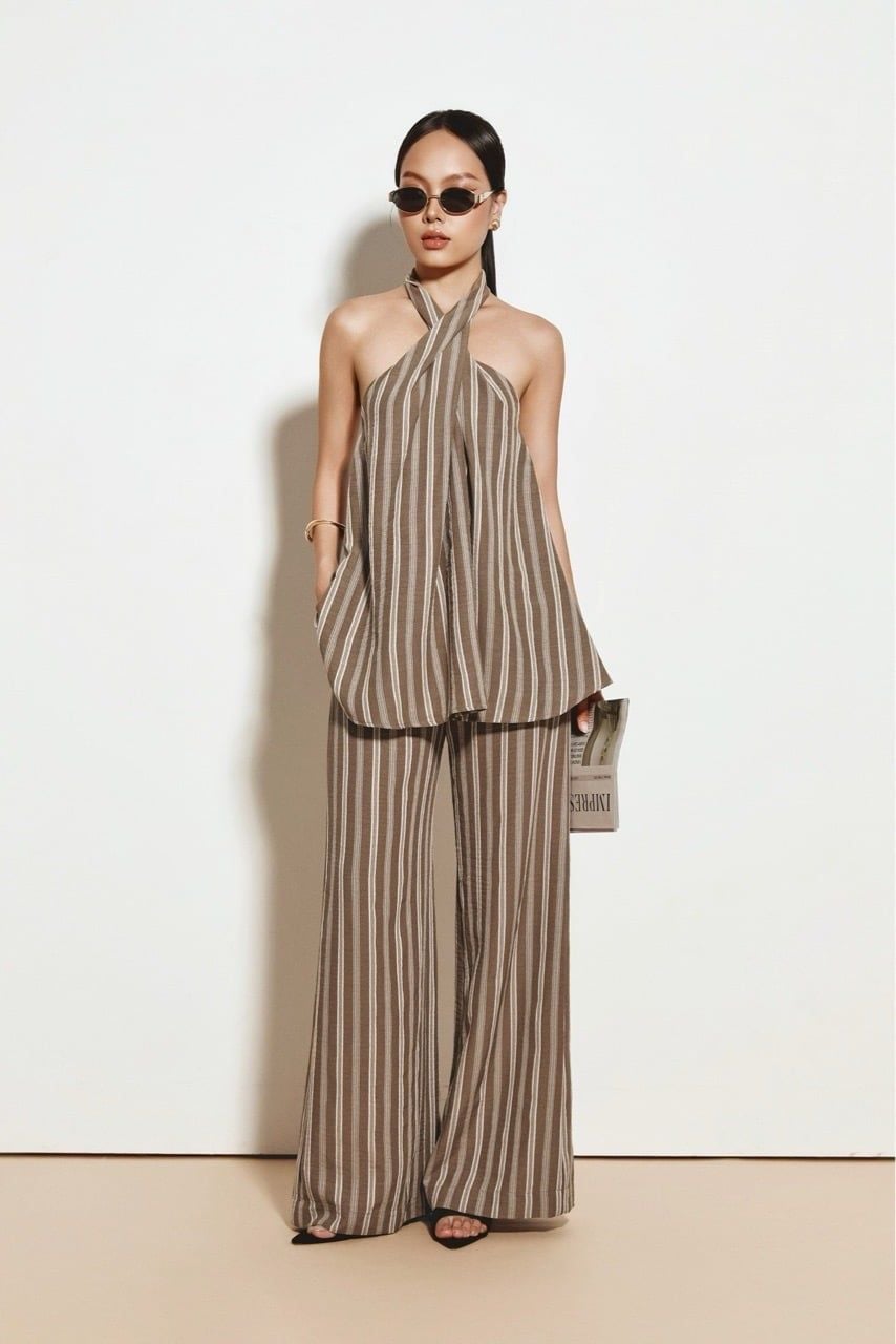 Set Đồ Nữ Alice Stripe Pants