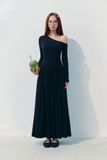 Đầm Dài Velour Muse Black
