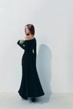 Đầm Dài Velour Muse Black