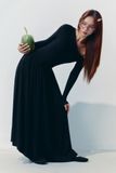 Đầm Dài Velour Muse Black