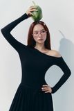 Đầm Dài Velour Muse Black