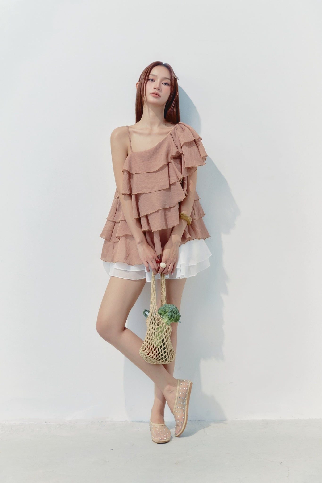Áo Cloudy Layer One Shoulder Mini