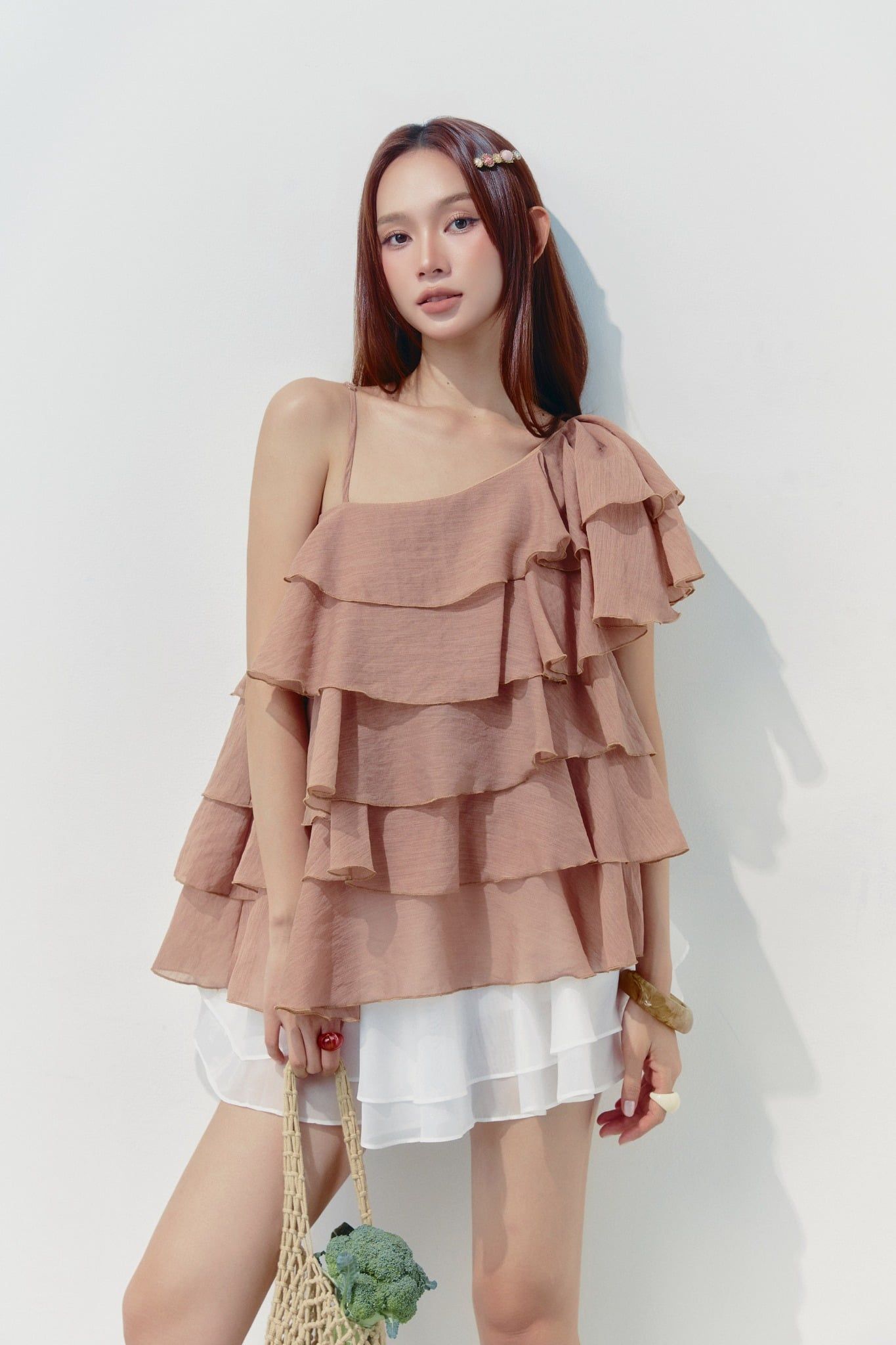 Áo Cloudy Layer One Shoulder Mini