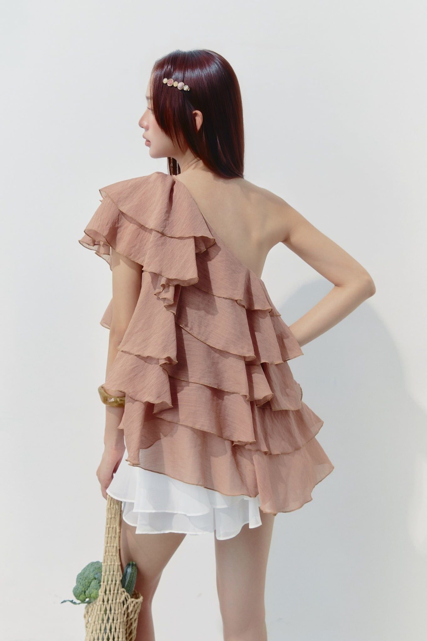 Áo Cloudy Layer One Shoulder Mini