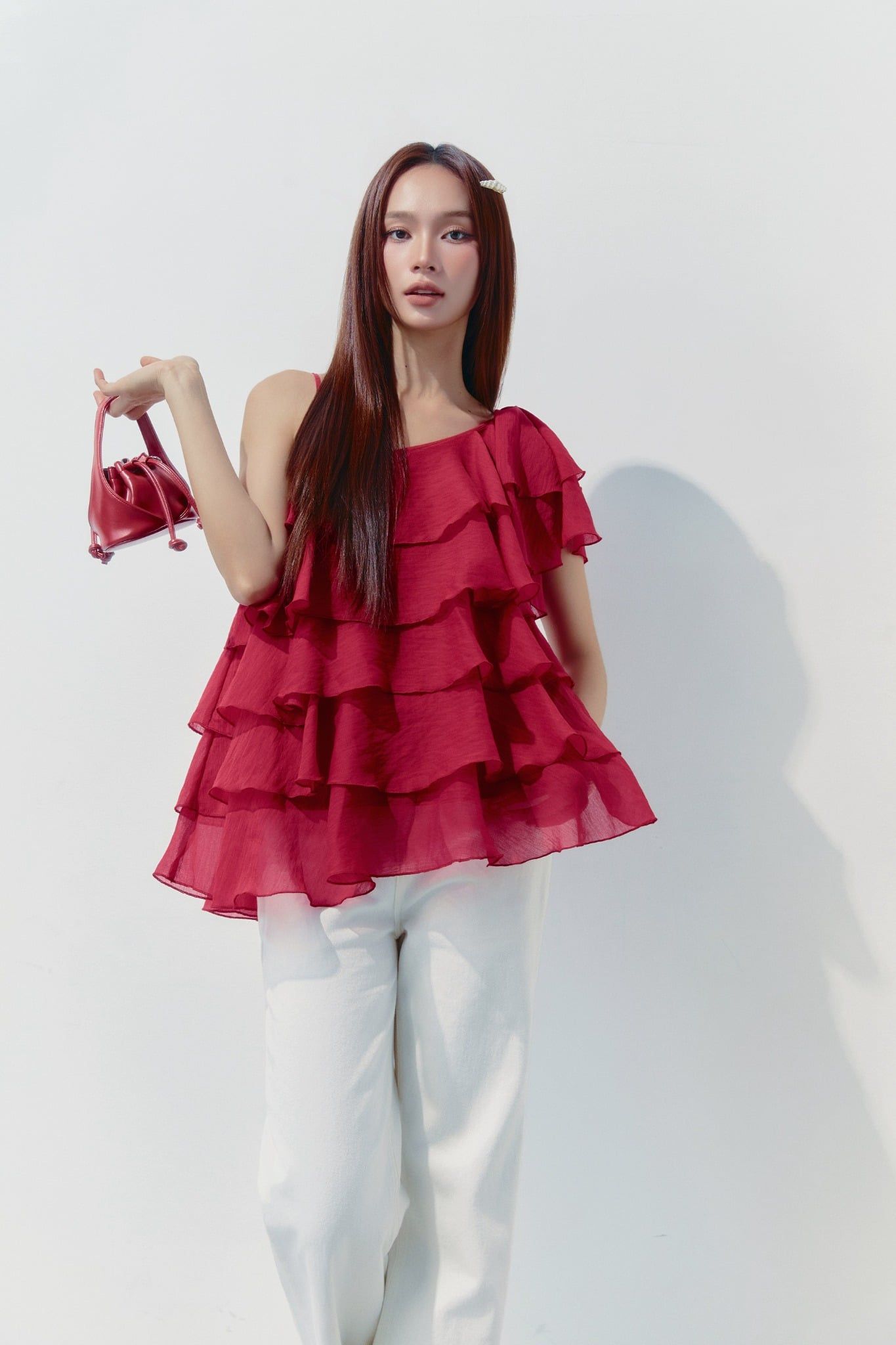 Áo Cloudy Layer One Shoulder Mini