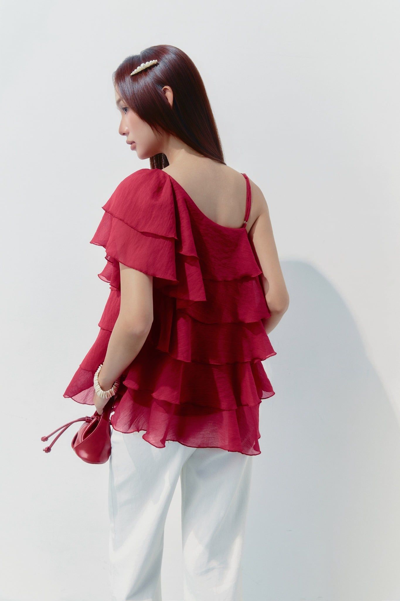 Áo Cloudy Layer One Shoulder Mini