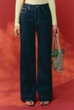 Quần Jean Straight Light Flare Blue