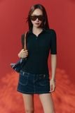 Chân Váy Ngắn Denim 2 Pockets