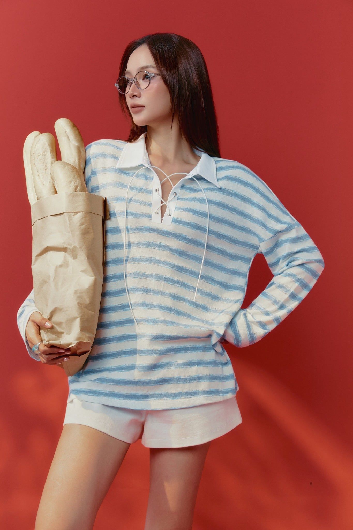 Áo Soft Mood Stripe Shirt