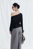 Áo Thun Ôm Tay Dài Trễ Vai Lyra Top