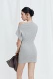 Đầm Ngắn Thun Ôm Lệch Vai Hera Dress