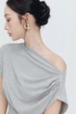 Đầm Ngắn Thun Ôm Lệch Vai Hera Dress