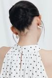 Áo Yếm Chấm Bi Phối Ren Polka Dot Top