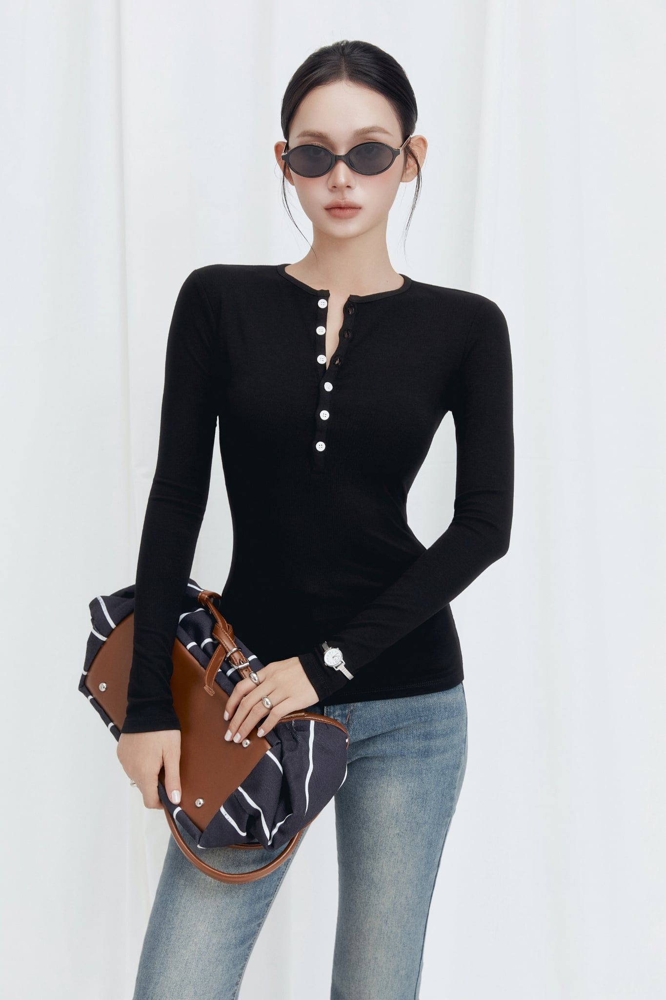 Áo Dài Tay Daily Fit
