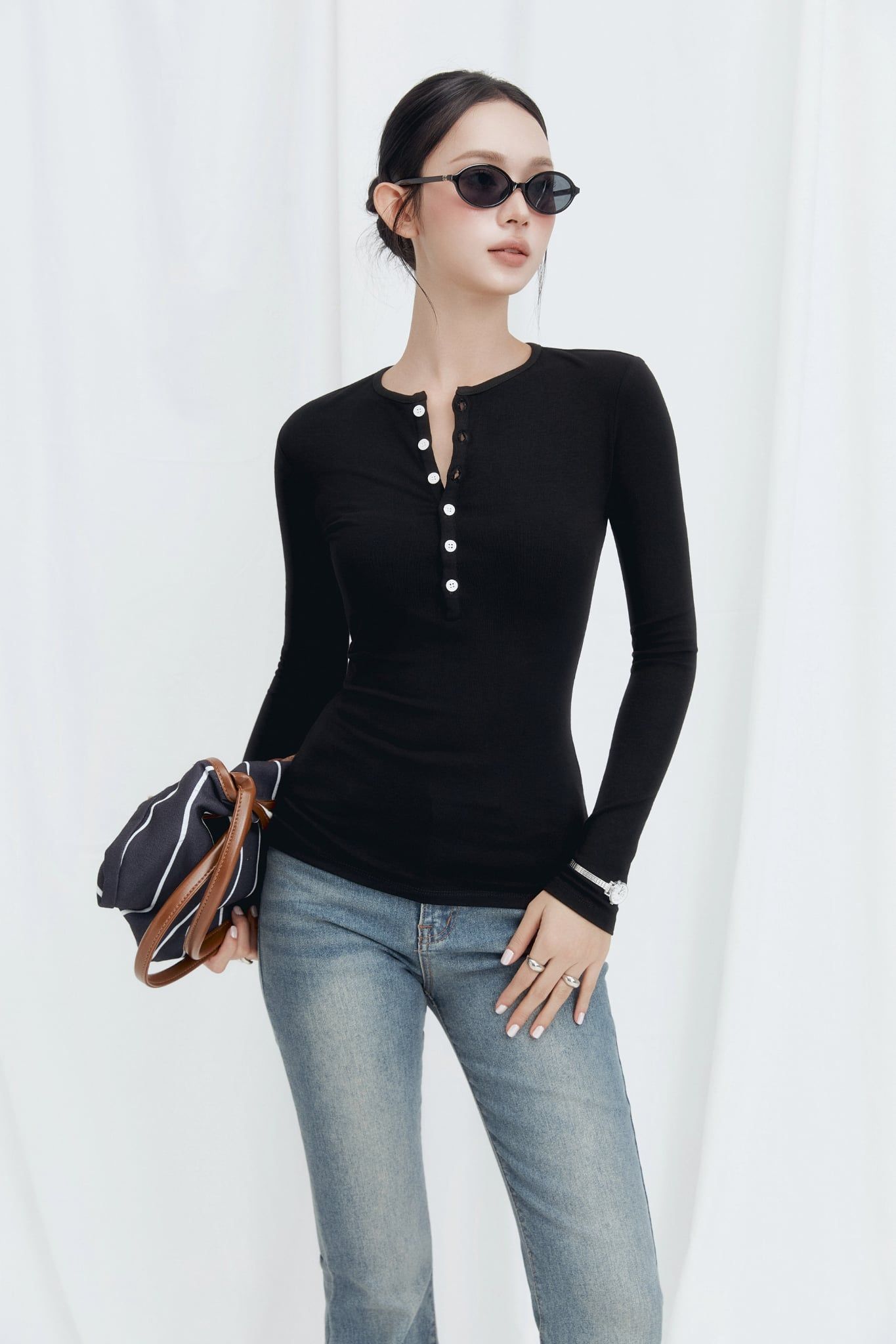Áo Dài Tay Daily Fit
