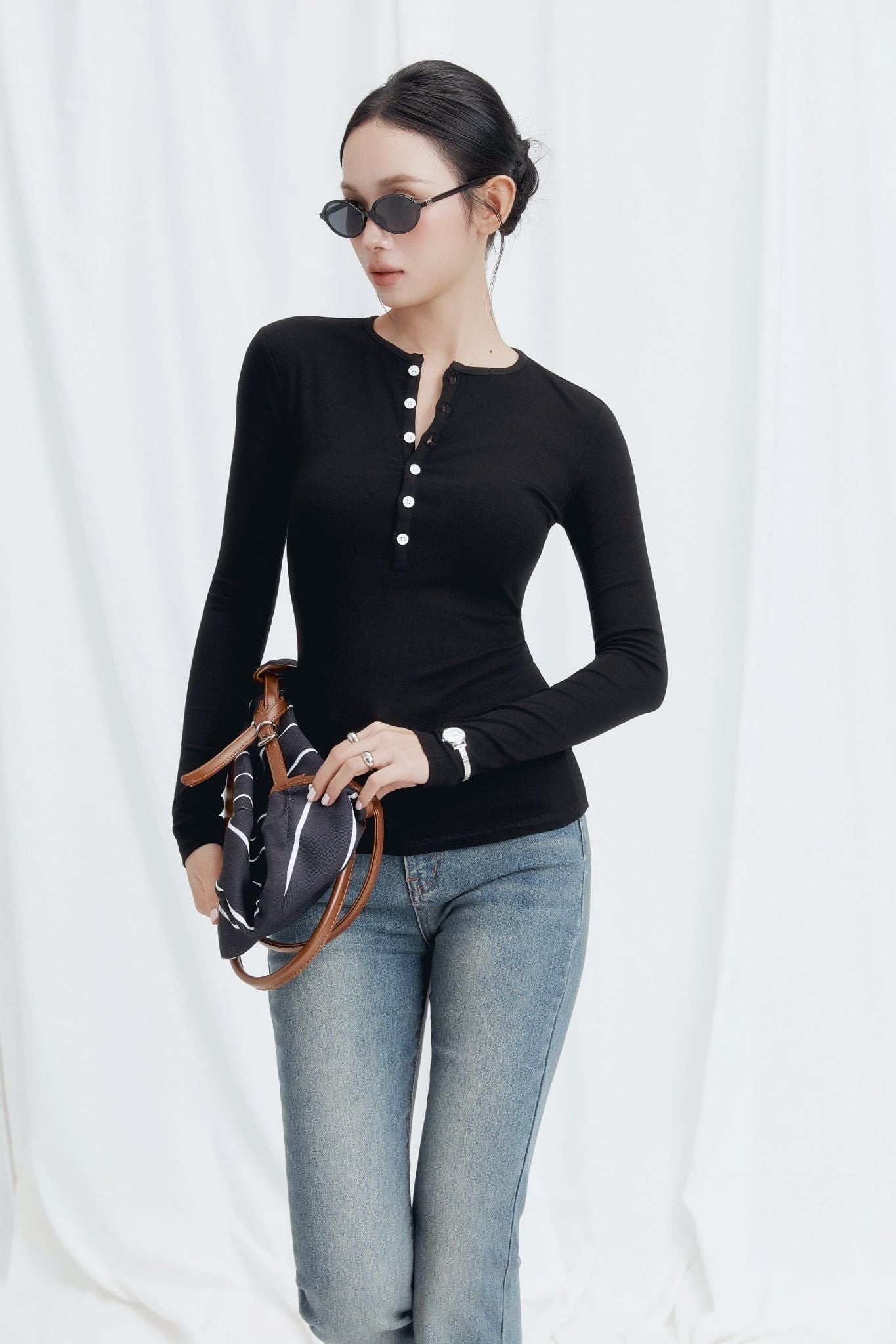 Áo Dài Tay Daily Fit