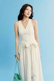 Đầm Dài Elara Tie Waist Midi
