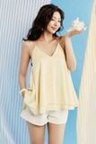 Áo Lụa 2 Dây Flora Top