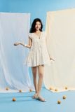 Đầm Ngắn Chấm Bi Elira Mini Dress