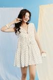 Đầm Ngắn Chấm Bi Elira Mini Dress